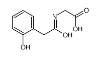 2-[[2-(2-hydroxyphenyl)acetyl]amino]acetic acid Structure