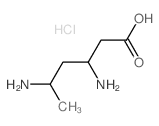 Hexanoic acid,3,5-diamino-, hydrochloride (1:2) structure