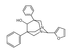 5,7-Diphenyl-2-(2-furyl)-1,3-diazaadamantan-6-ol结构式
