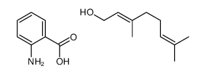 2-aminobenzoic acid,3,7-dimethylocta-2,6-dien-1-ol Structure