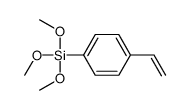 三甲氧基(4-乙烯基苯基)硅烷结构式