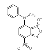 N-methyl-5-nitro-9-oxido-N-phenyl-8-oxa-7-aza-9-azoniabicyclo[4.3.0]nona-2,4,6,9-tetraen-2-amine结构式