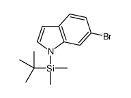 6-溴-1-(叔丁基 二甲基甲硅烷基)吲哚结构式