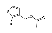 3-acetoxymethyl-2-bromothiophene结构式