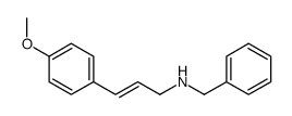 N-benzyl-3-(4-methoxyphenyl)prop-2-en-1-amine结构式