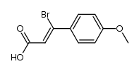 (Z)-β-(4-methoxyphenyl)-β-bromoacrylic acid结构式