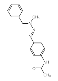 N-[4-(benzyl-methyl-amino)diazenylphenyl]acetamide Structure