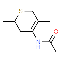 Acetamide,N-(3,6-dihydro-2,5-dimethyl-2H-thiopyran-4-yl)- Structure