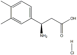 (R)-3-Amino-3-(3,4-dimethylphenyl)propanoic acid hydrochloride Structure
