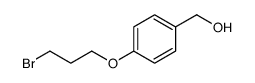 (4-(3-溴丙氧基)苯基)甲醇结构式