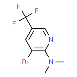 (3-Bromo-5-trifluoromethyl-pyridin-2-yl)-dimethyl-amine Structure