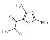 2-氨基-N,N,4-三甲基-1,3-噻唑-5-甲酰胺结构式