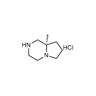 (R)-8a-甲基八氢吡咯并[1,2-a]吡嗪盐酸盐结构式