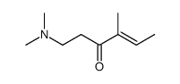 1-dimethylamino-4-methyl-hex-4-en-3-one结构式