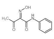 (2Z)-2-(羟基亚氨基)-3-氧代-n-苯基丁酰胺结构式