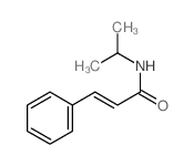 2-Propenamide,N-(1-methylethyl)-3-phenyl-结构式