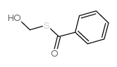 Benzenecarbothioicacid, S-(hydroxymethyl) ester Structure