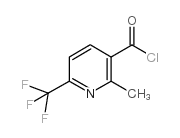 2-甲基-6-三氟甲基吡啶-3-羰酰氯结构式