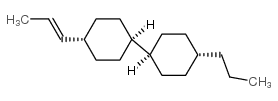 反,反-4-[(E)-1-1-丙烯基]-4'-丙基联环己烷结构式