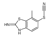 Thiocyanic acid, 2-amino-7-methyl-6-benzothiazolyl ester (9CI) Structure