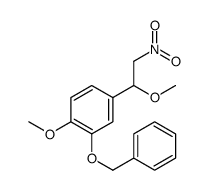 2-Benzyloxy-1-methoxy-4-(1-methoxy-2-nitroethyl)benzene结构式