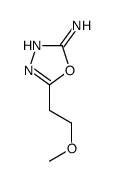 5-(2-methoxyethyl)-1,3,4-oxadiazol-2-amine结构式