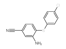 3-amino-4-(4-chlorophenyl)sulfanylbenzonitrile Structure