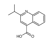 2-异丙基喹啉-4-羧酸结构式