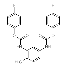 Toluene-2,4-dicarbamicacid, bis(p-fluorophenyl) ester (8CI) Structure