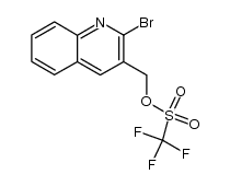 (2-bromoquinolin-3-yl)methyl trifluoromethanesulfonate Structure