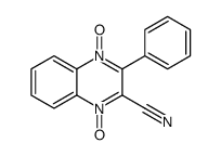 4-oxido-1-oxo-3-phenylquinoxalin-1-ium-2-carbonitrile结构式