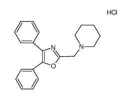 1-(4,5-diphenyl-oxazol-2-ylmethyl)-piperidine, monohydrochloride Structure