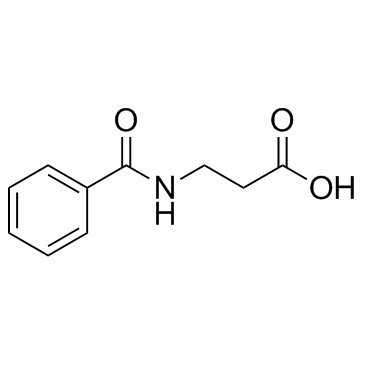 N-苯甲酰基-beta-丙氨酸结构式