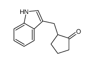 2-(1H-indol-3-ylmethyl)cyclopentan-1-one结构式