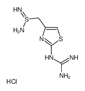 S-[(2-胍基-4-噻唑基)甲基]异硫脲盐酸盐结构式