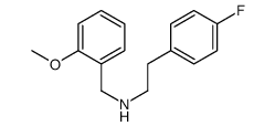 2-(4-fluorophenyl)-N-(2-methoxybenzyl)ethanamine结构式