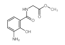 methyl 2-[(3-amino-2-hydroxy-benzoyl)amino]acetate Structure