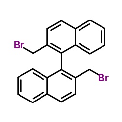 (S)-2,2'-二溴甲基-1,1'-联萘结构式