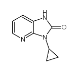 3-环丙基-1,3-二氢咪唑并[4,5-b]吡啶-2-酮结构式