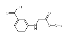 3-[(2-methoxy-2-oxoethyl)amino]benzoic acid() Structure