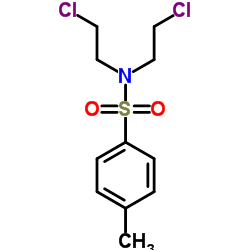 N,N-二(2-氯乙基)对甲基苯磺酰胺结构式