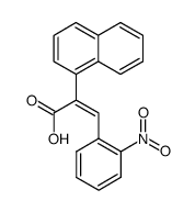 2-[1]naphthyl-3-(2-nitro-phenyl)-acrylic acid结构式