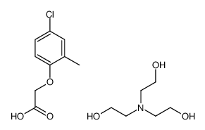 tris(2-hydroxyethyl)ammonium 4-chloro-o-tolyloxyacetate结构式