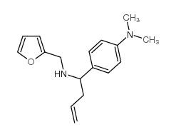 (4-(1-[(呋喃-2-甲基)氨基]-3-丁烯基)苯基)二甲胺结构式