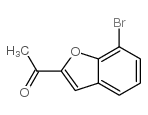 2-乙酰基-7-溴苯并呋喃结构式