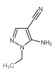 5-氨基-1-乙基-1H-吡唑-4-甲腈结构式