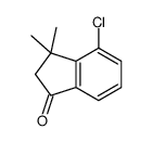 4-chloro-3,3-dimethyl-2H-inden-1-one结构式