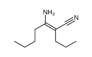 3-amino-2-propylhept-2-enenitrile结构式