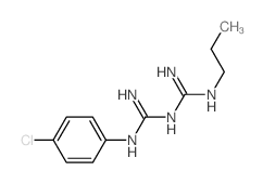 Guanidine,N-[[(4-chlorophenyl)amino]iminomethyl]-N'-propyl- Structure