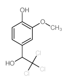 Benzenemethanol,4-hydroxy-3-methoxy-a-(trichloromethyl)- Structure